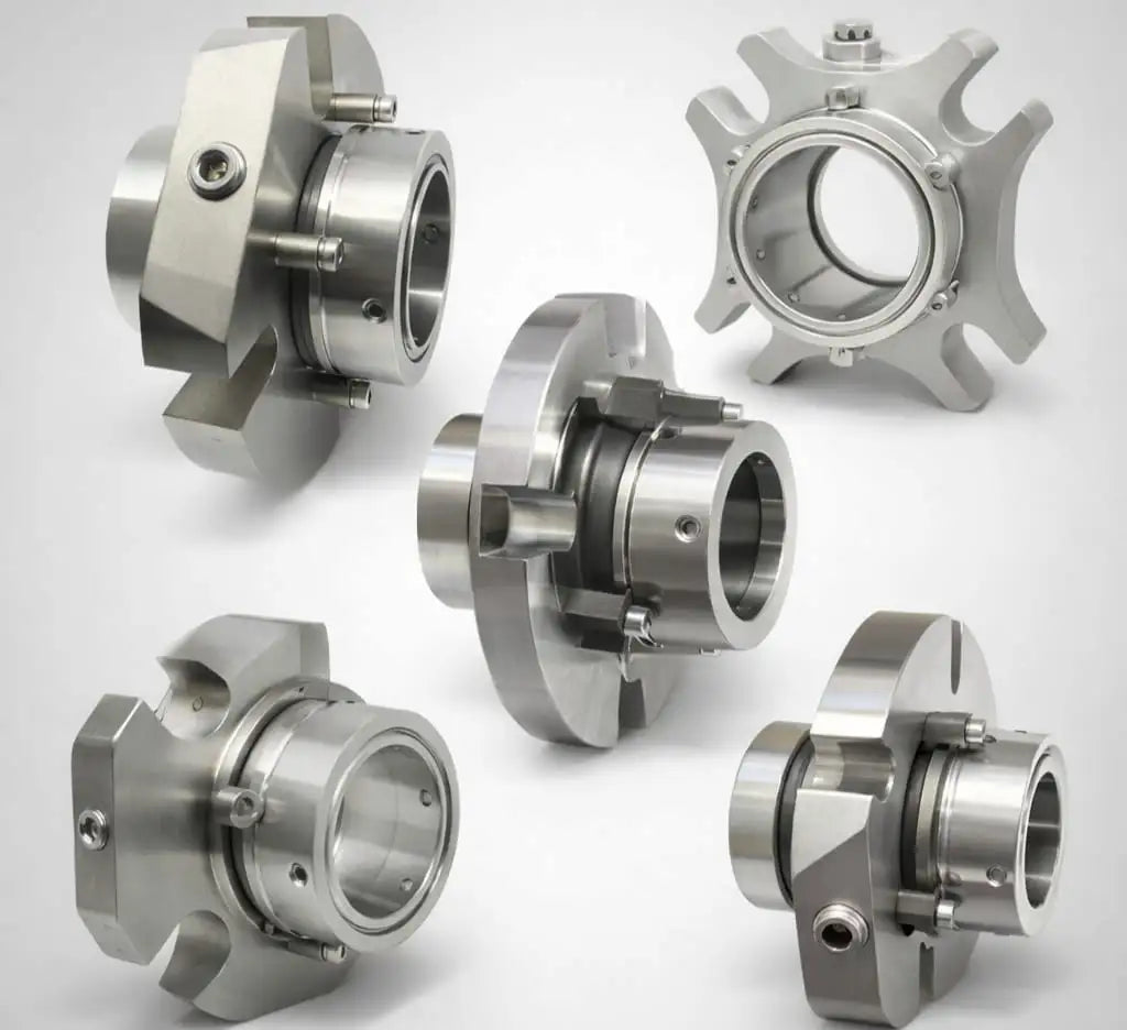 Mechanical cartridge seals for industrial pumps and rotating equipment