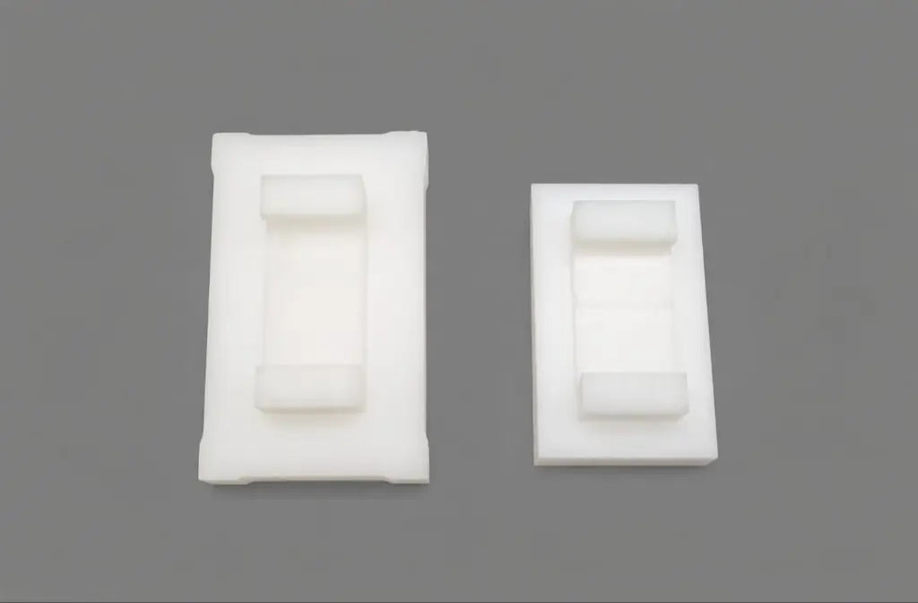 Custom plastic plunger blocks and dosing pistons machined by Kaybin for filling machines, metering pumps and packaging equipment in South Africa.
