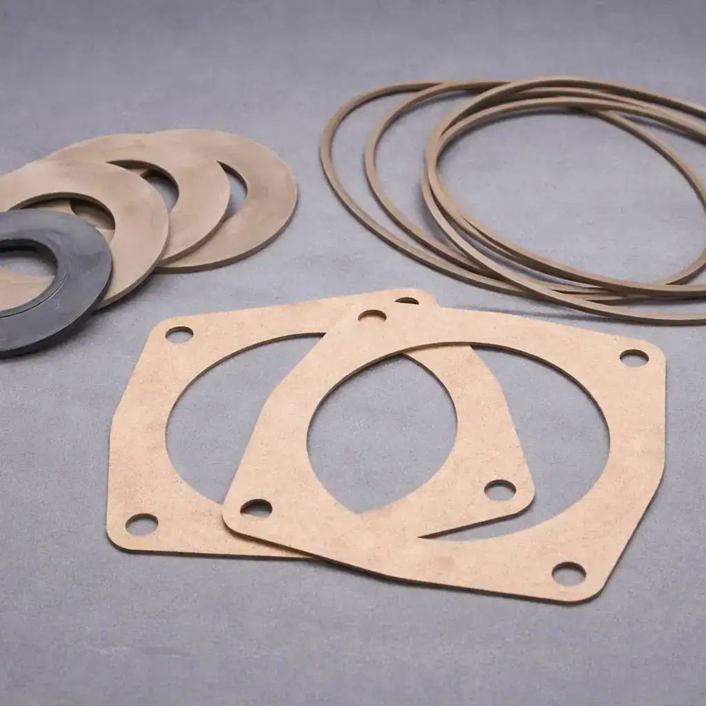 Custom cut PTFE and plastic gaskets for flanges, rings and full-face profiles manufactured by Kaybin for industrial equipment