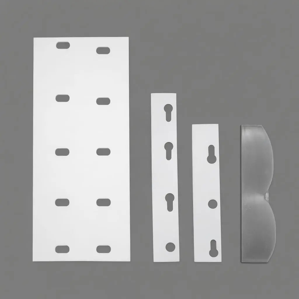 Polymer scraper blades and wear plates for conveyor belt cleaning systems, custom machined by Kaybin for bulk handling and process plants in South Africa.