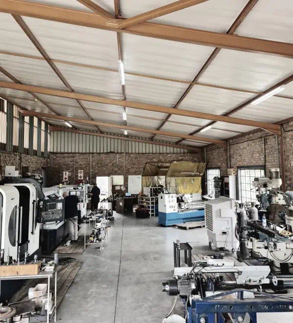 Kaybin precision CNC machining facility in South Africa manufacturing custom hydraulic and pneumatic seals, reflecting nearly 40 years of engineering expertise.