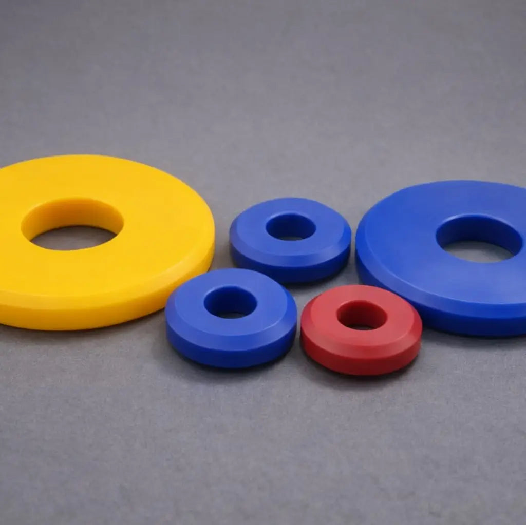 Polyurethane shut-off rubber for filling and dosing valves, providing clean cut-off and high-cycle wear resistance