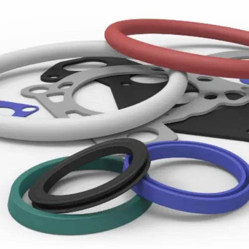 Rubber gaskets, washers, D-rings and U-seals for industrial sealing applications in pumps, flanges and equipment requiring flexible, leak-free compression sealing