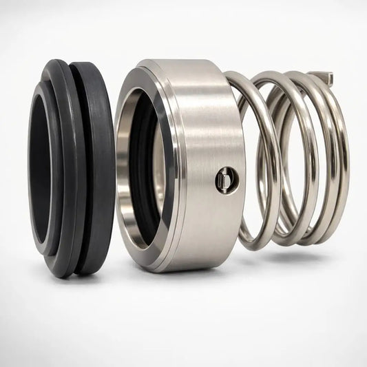 Taper spring mechanical seal for industrial pump applications
