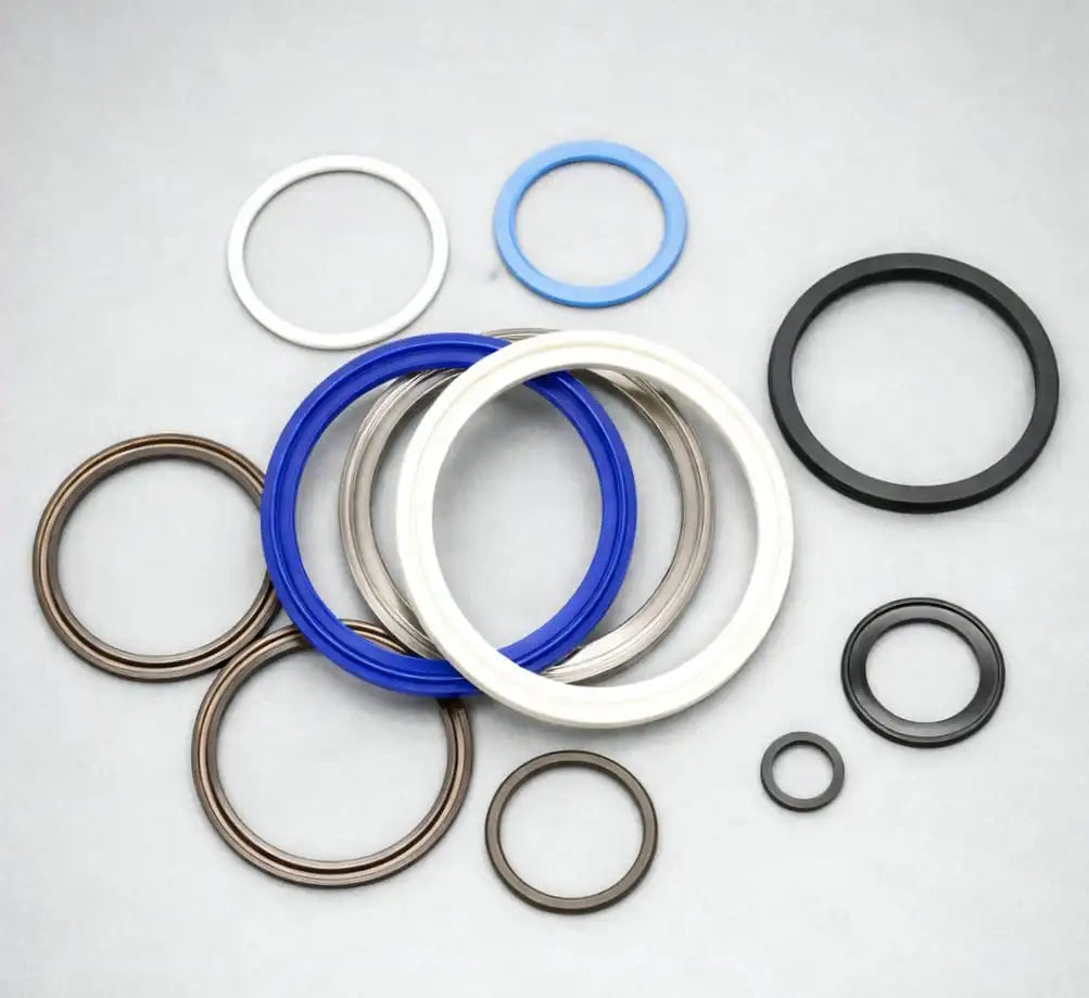 Assorted union and sanitary seals for hygienic process piping and static sealing applications